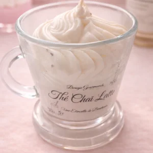 Bougie parfumée thé chaï artisanale dans pot en verre